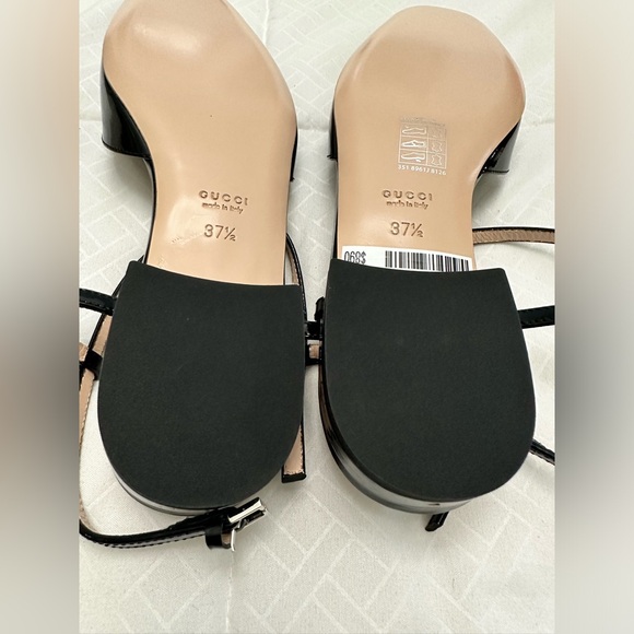 GUCCI DOUBLE G PATENT LEATHER BALLET FLAT - Picture 6 of 12